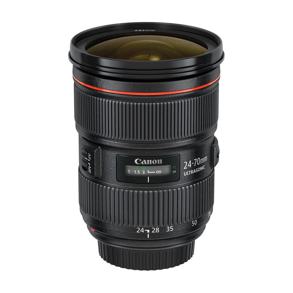 Canon EF 24-70mm f/2.8L II USM Lens Bundle Includes: 24-70mm Lens, Lexar 16GB Professional 600x SDHC UHS-I Memory Card, 3pc. Lens Cleaning Kit, & Lens Cap Keeper