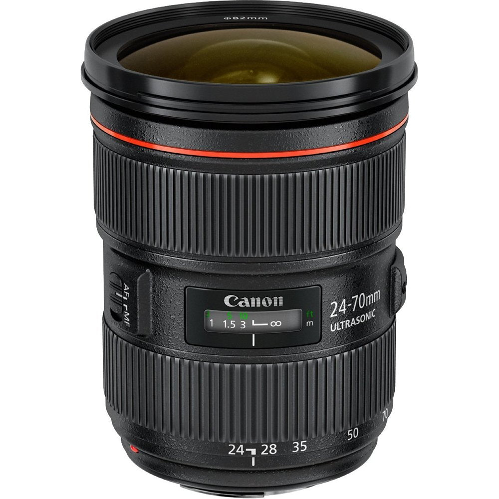 Canon EF 24-70mm f/2.8L II USM Lens Bundle Includes: 24-70mm Lens, Lexar 16GB Professional 600x SDHC UHS-I Memory Card, 3pc. Lens Cleaning Kit, & Lens Cap Keeper