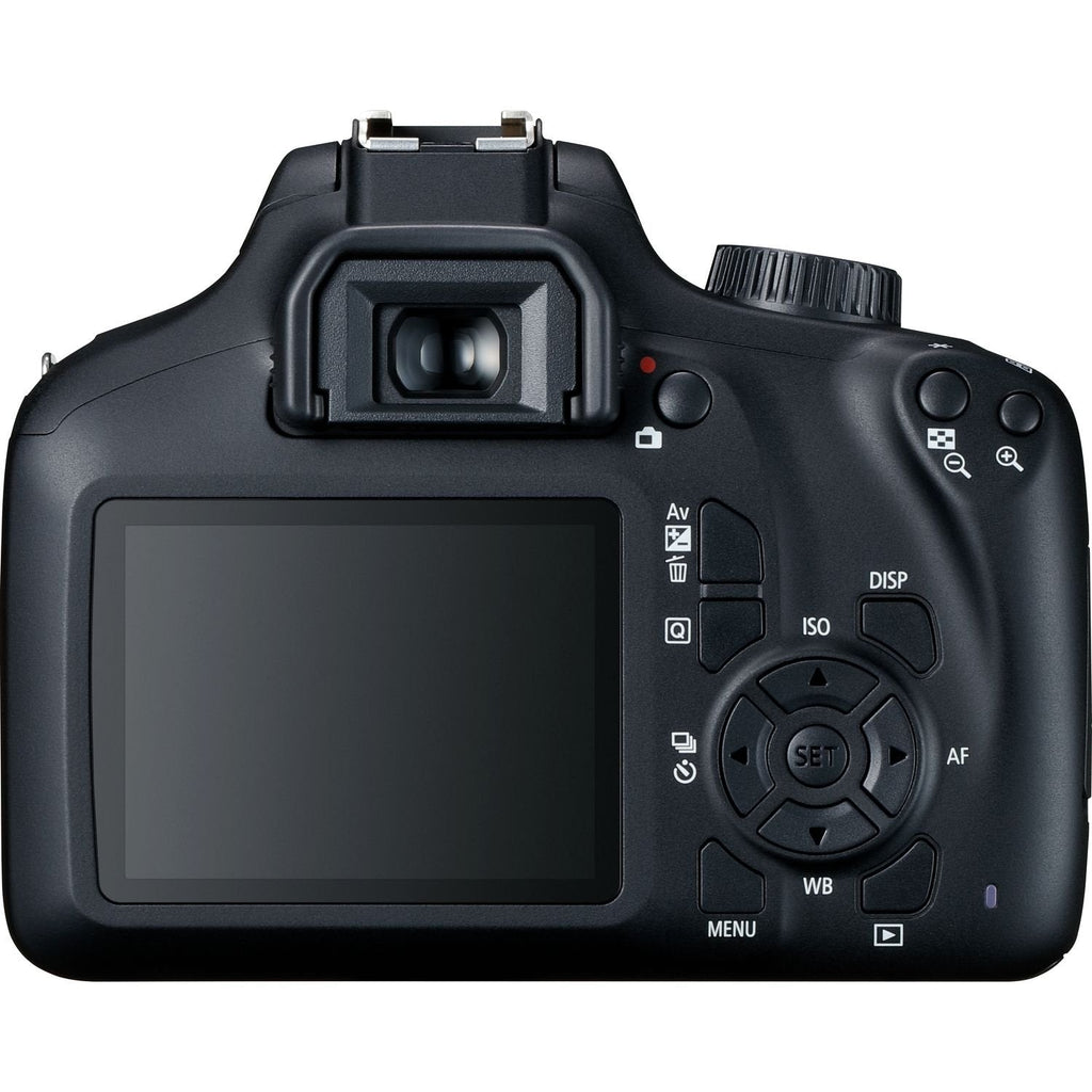 Canon EOS 4000D DSLR Camera with EF-S 18-55mm III Lens & EF 75-300mm III Lens Basic Bundle - Includes: Free Promotional Extended Life LPE10 Replacement Battery (1600mAh) & 2x Universal Lens Cap Keeper
