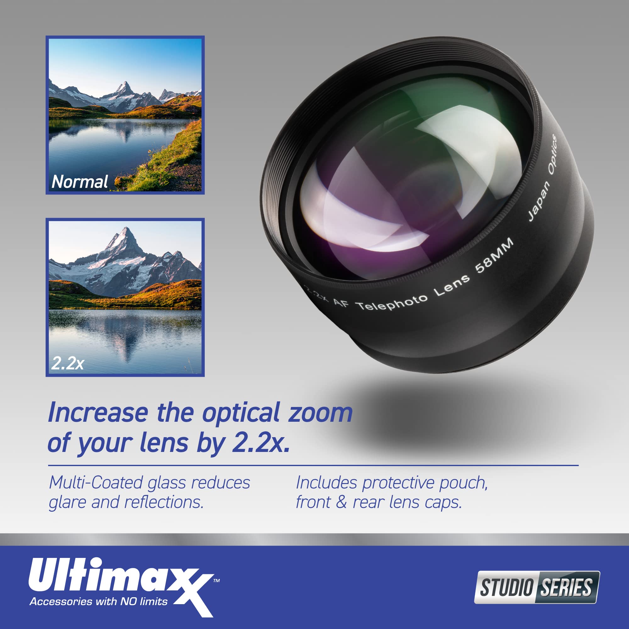 Ultimaxx Essential Canon EF 70-200mm f/4L IS II USM Lens Bundle - Includes: 0.43x Wide-Angle Lens Attachment, 4PC Macro Close-Up Filter Kit, Protective UV Filter & More (16pc Bundle)