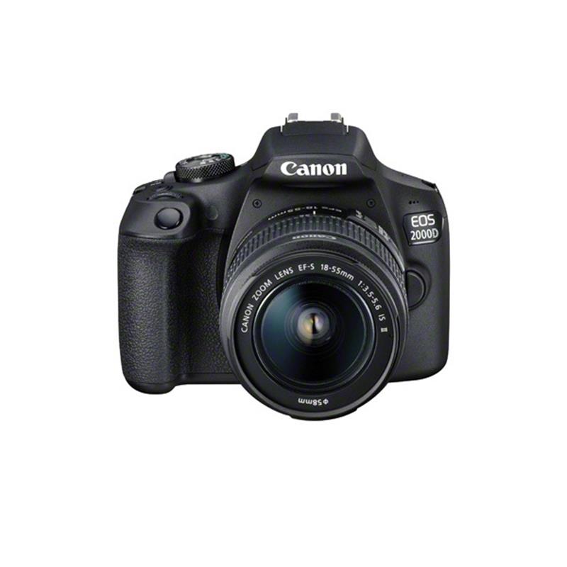 Canon EOS 2000D (T7) EF-S 18-55mm IS II Kit with Canon EF 75-300mm f/4-5.6 III Lens and Basic Lens Accessory Bundle - Includes: 500mm Telephoto Preset Lens, Professional EF T-Mount and MUCH MORE