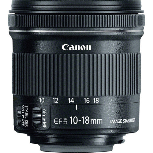 Canon EF-S 10-18mm f/4.5-5.6 IS STM Lens 8 Piece Accessory Kit