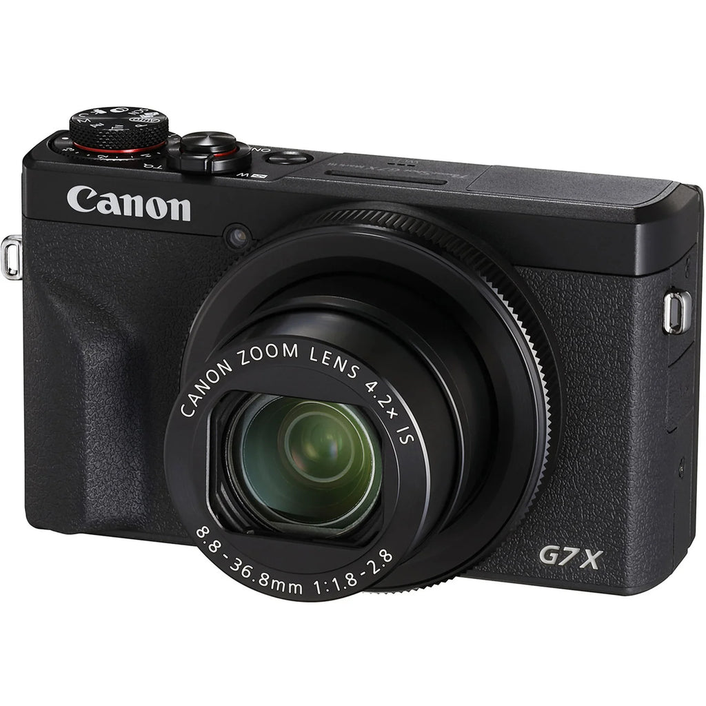 Canon PowerShot G7 X Mark III Digital Camera Black – 20.1MP Compact Camera, 4K Video, Flip Screen, Wi-Fi, Bluetooth, 24–100mm Lens