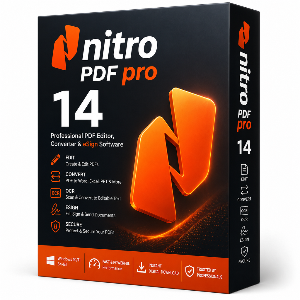 Nitro PDF Pro 14 for Windows | Professional PDF Editor, Converter & eSign Software | Instant Digital Download