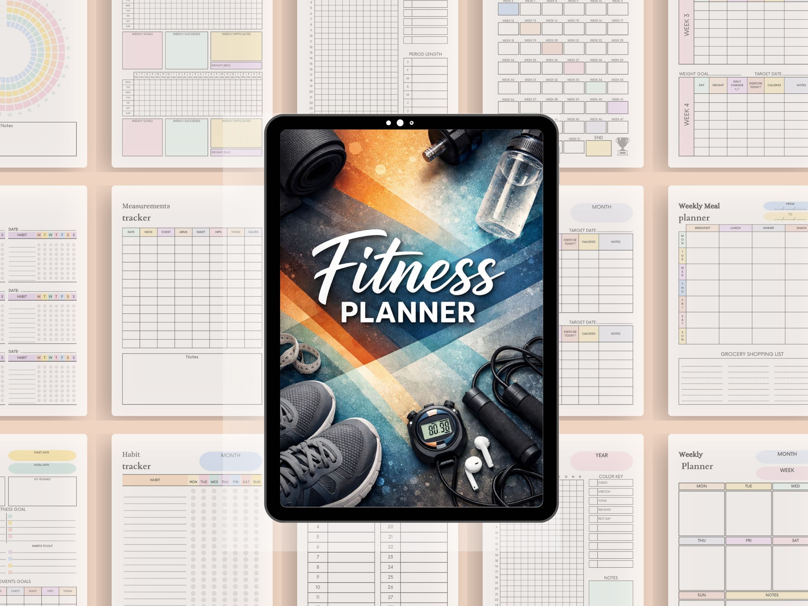 Wedora Digital Ultimate Fitness Planner & Workout Tracker