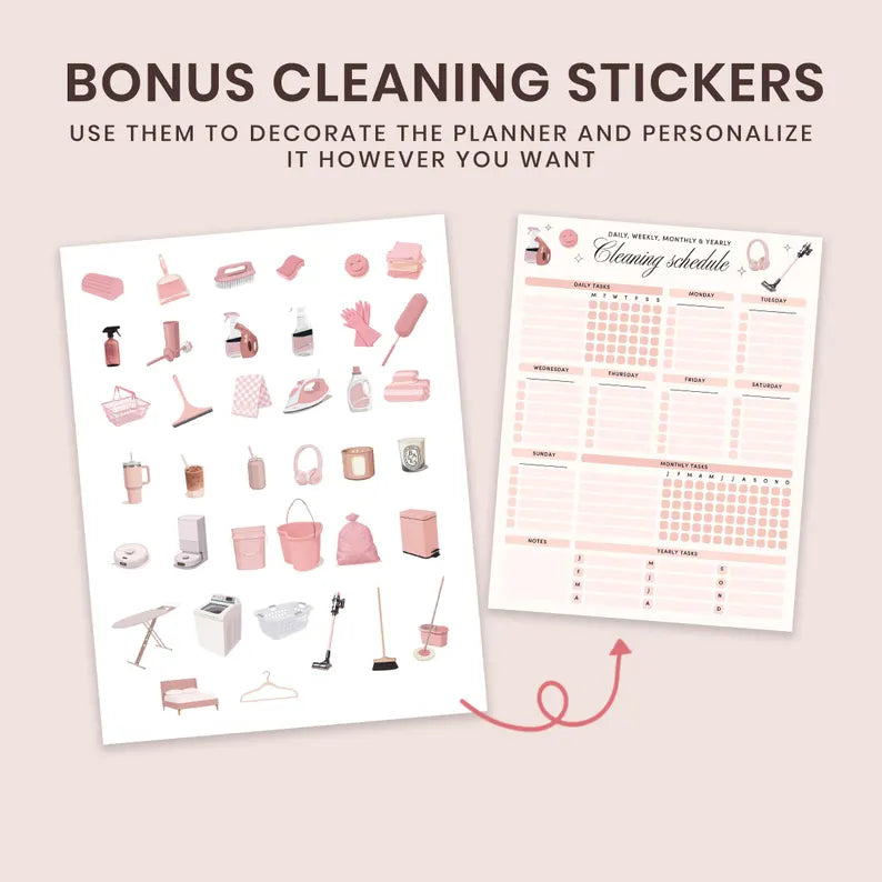 Wedora Digital ADHD Cleaning Planner