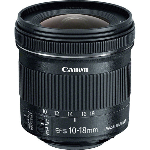 Canon EF-S 10-18mm f/4.5-5.6 IS STM Lens 8 Piece Accessory Kit