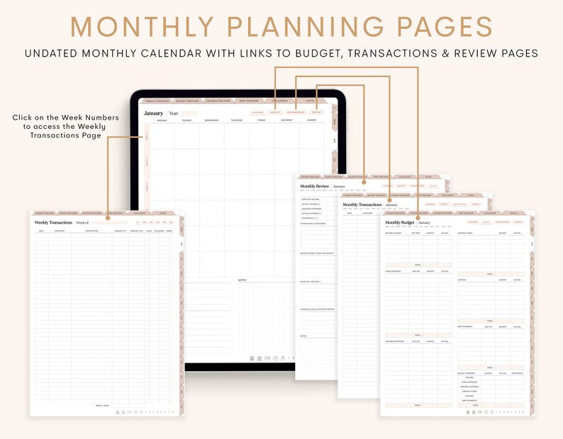 Wedora Digital Financial Budget Planner