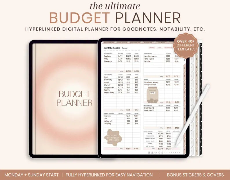 Wedora Digital Financial Budget Planner