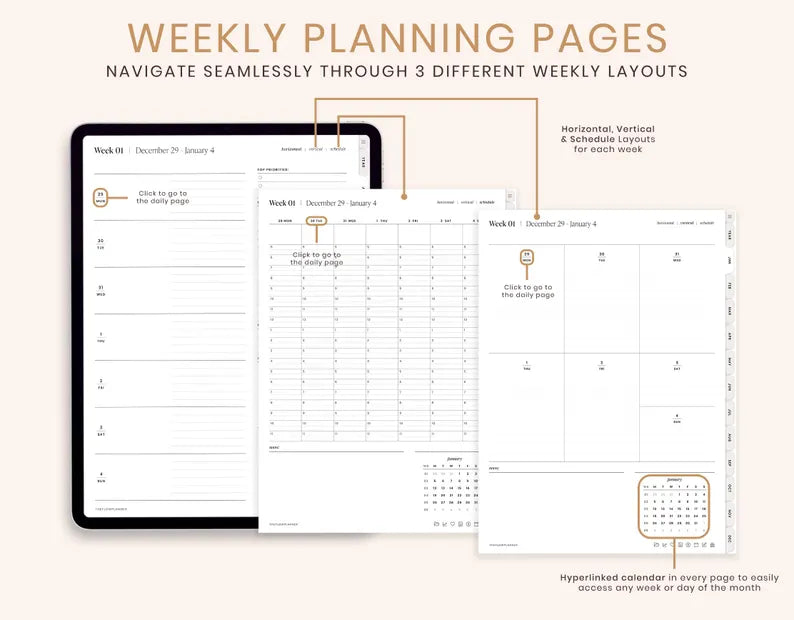 Wedora Digital 2026 Digital Planner